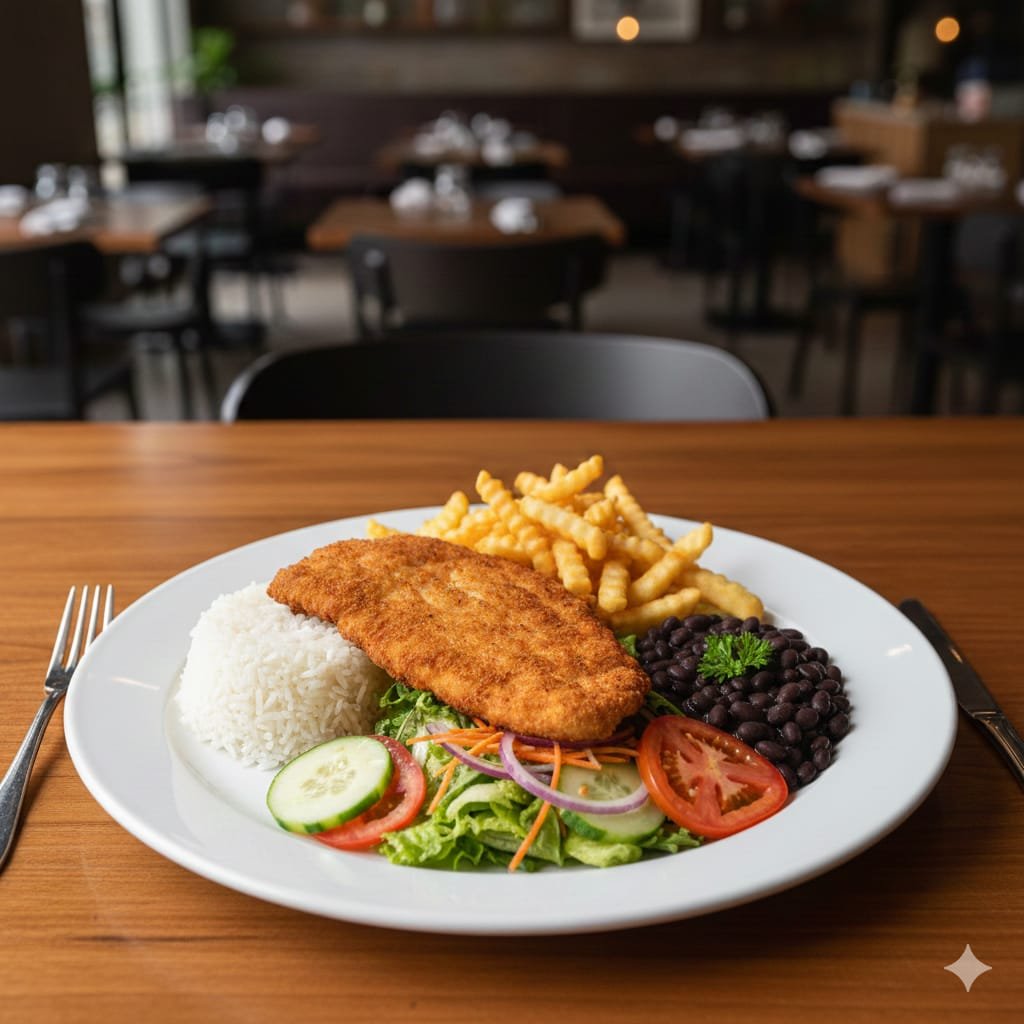 Filé de frango empanado